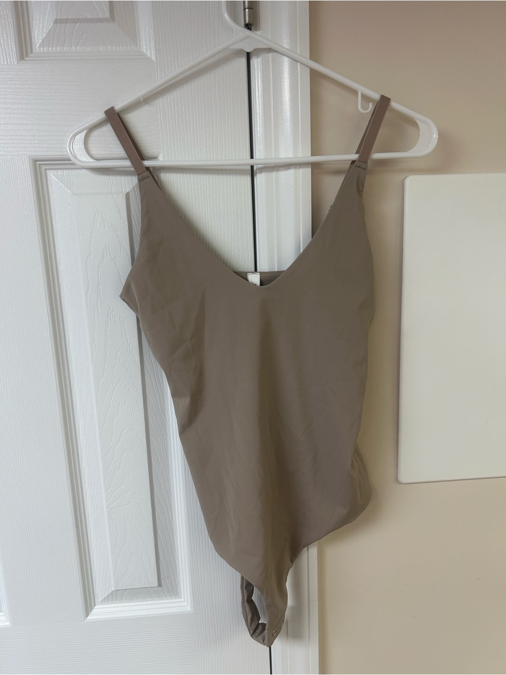 NWT ANWND Tan Bodysuit Nylon Spandex